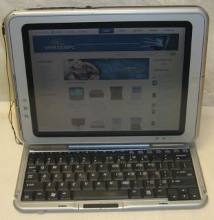 HP TC1100 Convertible Pen TABLET LAPTOP WiFi 1 1GHz 40GB Windows XP