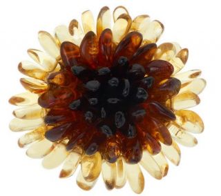 Artisan Crafted Sterling Limited Edition Baltic Amber Pin/Pendant 
