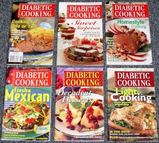 Lot 6 Diabetic Cooking Recipes Cookbooks Magazines Dessert Homestyle