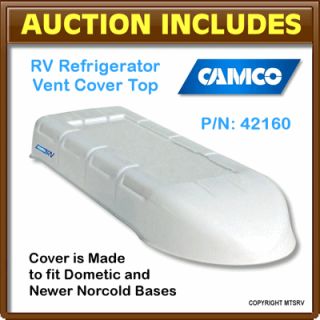 RV Replacement Refrigerator Vent Cover WHITE Fits Dometic or Norcold
