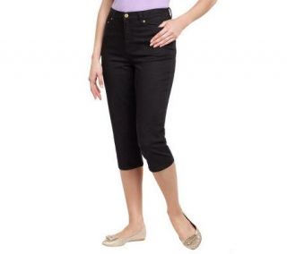 Liz Claiborne New York Stretch Denim Straight Leg Capri Jeans