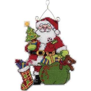 Counted Cross Stitch Kit SANTAS HERE Musical Ornament Sellers SPECIAL