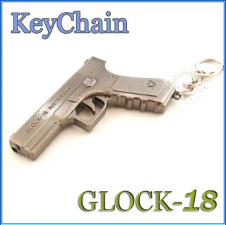 Counter Strike Game Anime Miniature Gun Keychain Ring Gift Glock 18