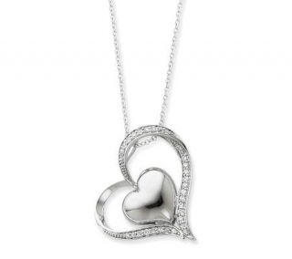 Sentimental Expressions Sterling 18 In My Heart Necklace   J310582