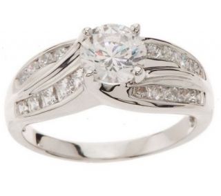 Epiphany Diamonique 1.95 ct tw Twisted Design Solitaire Ring