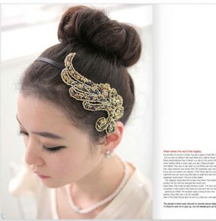New Women Fashion Trendy Bling Angel Wing Headband Hair Band