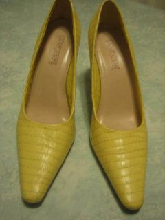 Coup DEtat Yellow High Heel Shoes Pumps Size 8 1 2