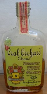 RARE Vintage 1934 Crab Orchard Brand Bourbon Whiskey Flask Box