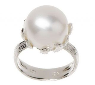 Honora Cultured FreshwaterPearl 12.0mm Button Sterling Ring — 
