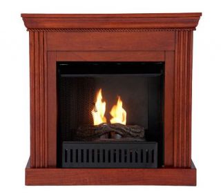 Haven Convertible Petite Gel Fireplace   Classic Mahogany —