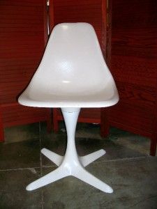 Vintage 1960s Mid Century Modern Burke Fiberglass Chair 2 Available