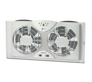 Holmes Twin Window Fan with Thermostat and Extender Panels —