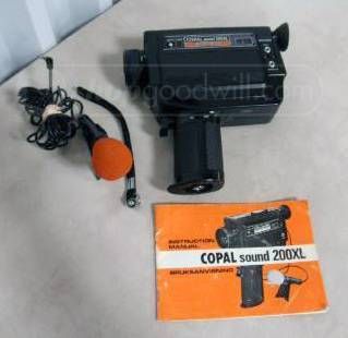 Copal Sound 200XL Super 8mm Camera w Microphone