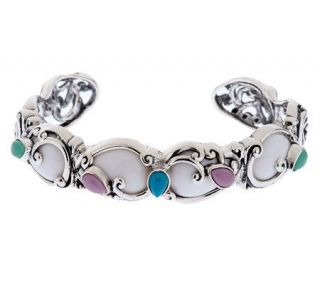 Carolyn Pollack Sterling Cascades Cuff Bracelet —