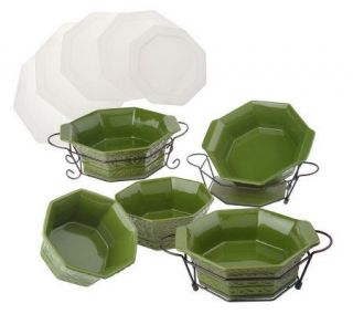 Temp tations Williamsburg 11pc. Octagonal Oven to Table Set — 