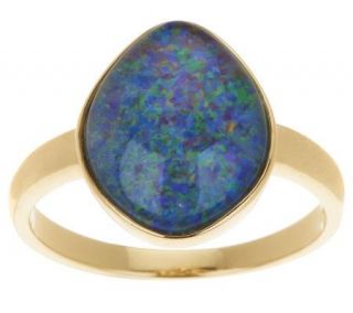 Smithsonian Freeform Australian Opal Triplet Ring, 14K Gold — 