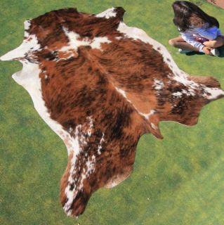 New Cowhide Rug Cowskin Mad Cow Town Hide Skin Leather Bull Carpet
