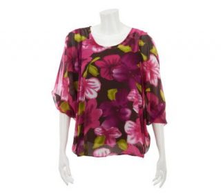 by Marc Bouwer Floral Print Blouse with Tank —