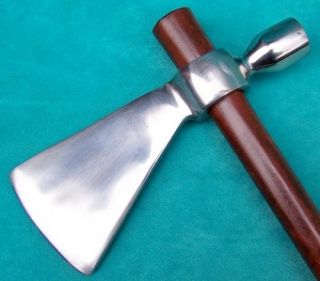 crazy horse polished steel pipe tomahawk