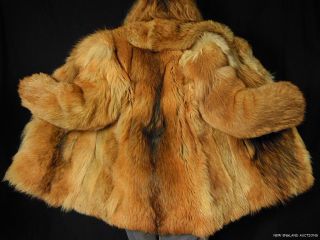 Coyote Fur Coat Jacket Stroller Golden Brown Color Sz Med