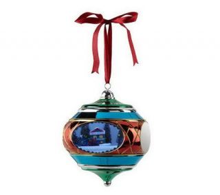 As Is Mr. Christmas Magic Scene Ornament W/ Stand —