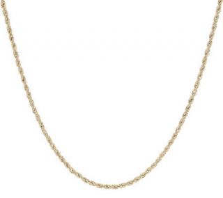EternaGold 18 Elongated Rope Necklace 14K Gold, 4.1g —