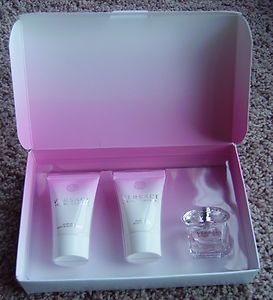VERSACE Bright Crystal Gift Set EDT Bath Shower Gel Miniature & Body