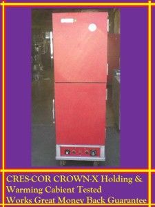 CRES COR CROWN X FOOD WARMER HOLDING OVEN CABINET #H1381834 Tested