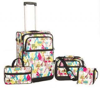 Maxx New York Travel Essentials 4 Pc Fashion Luggage Set —