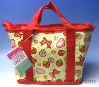 cram cream insulated bento lunch box bag strawberry