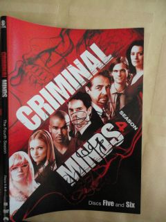 Criminal Minds Signed 6 DVD Covers Joe Mantegna Thomas Gibson Matthew