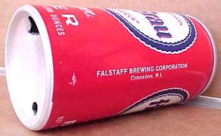HOF Brau Beer Red Can Falstaff Cranston Rhode Island