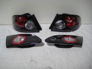 98 02 Corolla CE Le ve s Black altezza Rear Tail Brake Lights Lamps