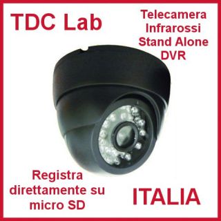 Telecamera Infrarossi Mini DVR Registra Direttamente Su Micro SD