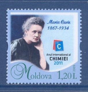 MOLDOVA PERSONALIZED STAMPS MARIA CURIE 1v MNH
