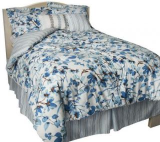 Susan Graver Home Bloom Reversible KG Comforter Set   H195560