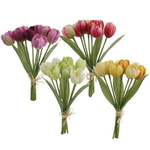 RAZ Easter 10 inch Tulip Flower Bundle Set of 4 BT F3207023 Free SHIP