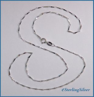  Silver Designer Chain Necklace 18 inches 1 3mm Width 2 4 Grams