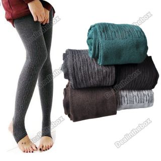 New Comfortable Womens Cotton Tights Pants Stirrup Leggings Winter