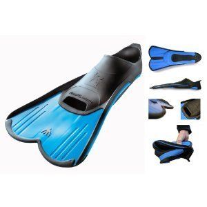 Cressi Light Fin Pool and Training Short Blade Closed Foot Fins US