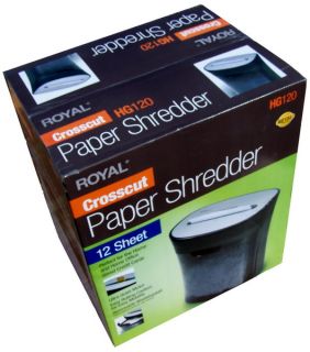 Sheet Paper Shredder PX1201 Home Office Crosscut Cross Cut Card
