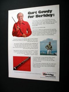 Berkley Curt Gowdy Signature Fishing Rods 1974 Print Ad