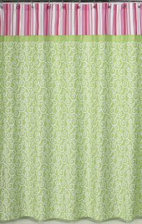 brand new jojo olivia pink green shower curtain shower curtain pony