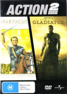 GLADIATOR SPARTACUS CROWE NEW SEALED DOUBLE DVD