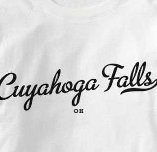 Cuyahoga Falls Ohio Oh Metro White Hometown T Shirt XL