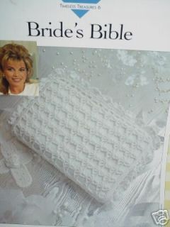 Vanna Brides Bible w Cross Bookmark Thread Crochet