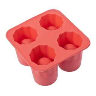  Silicone Shooter Ice Tray Cube Glass Forming Mold Mould Maker Pan