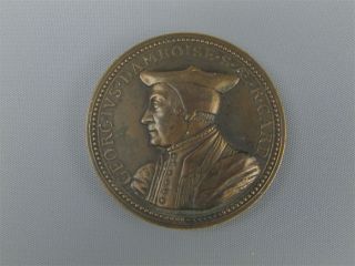 Antique Cardinal Georgivs DAmboise Bronze Medal 1503