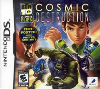 Ben 10 Ultimate Alien Cosmic Destruction + Poster For Nintendo DS DSi