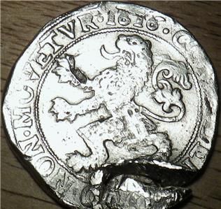 1616 Netherlands SILVER Lion Daalder   Holland   VERY LARGE COIN   48